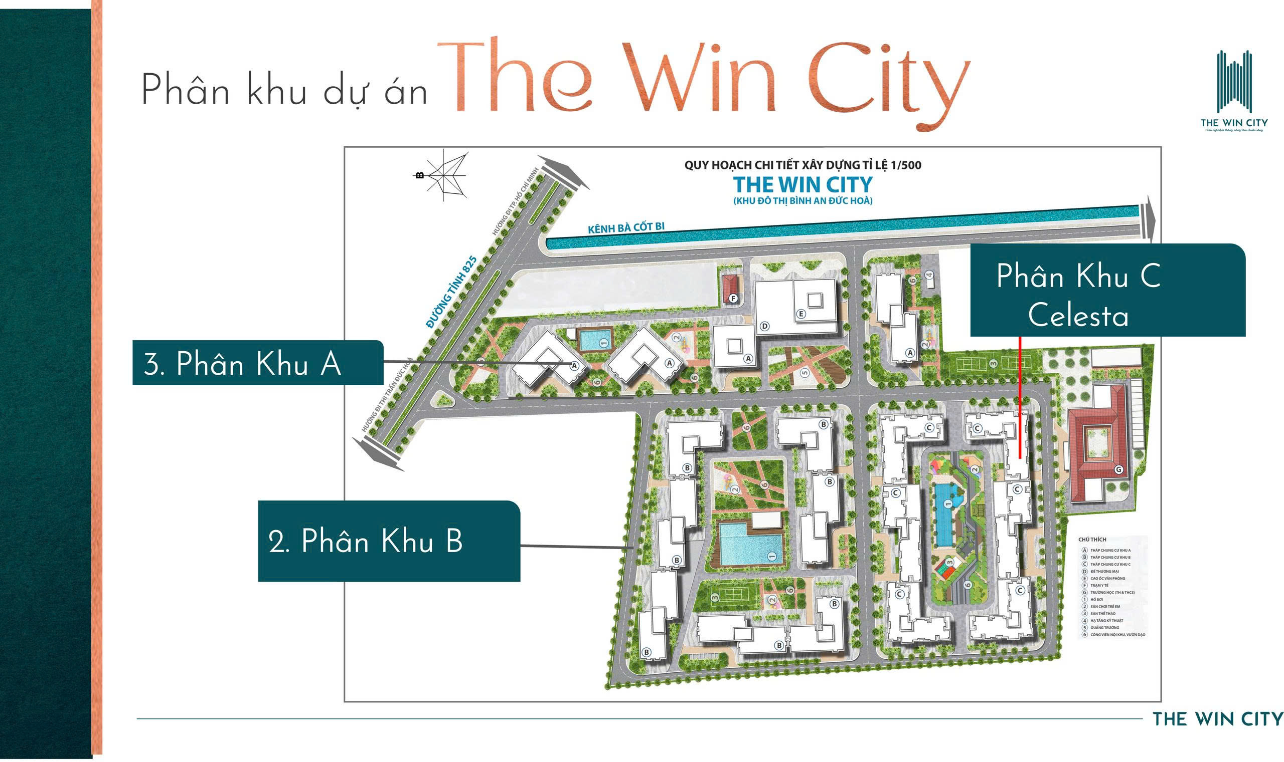 mặt bằng the win city được quy hoạch hiện đại, linh hoạt