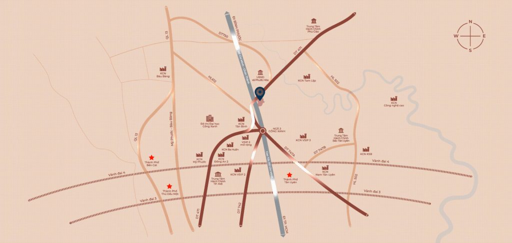 Vị trí dư án alana city