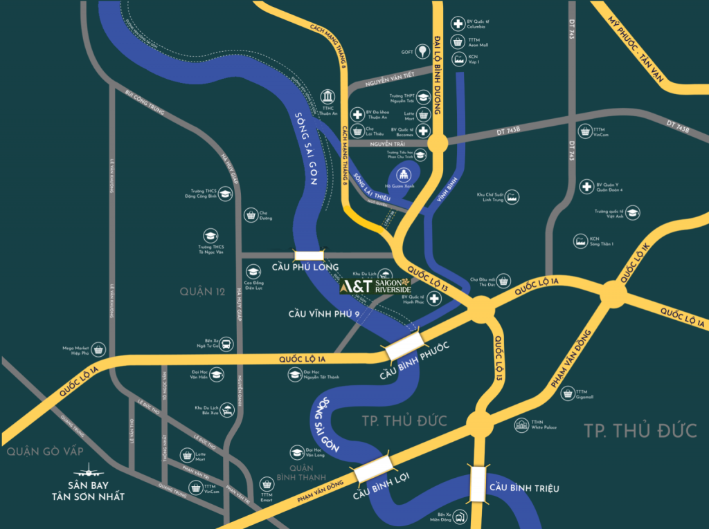 vị trí at saigon riverside
