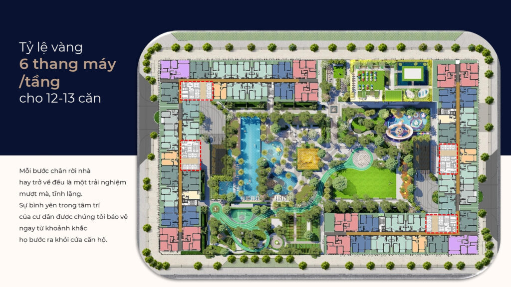 mặt bằng tiện ích tt genesis